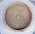 Broad Roman pottery bowl from ancient Tunisia showing weathered earthenware surface and centuries of natural mineralization.