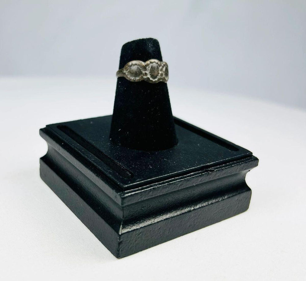 Ancient Late Roman–Byzantine silver ring circa 300–600 CE