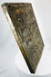 Antique Russian icon with multi-panel narrative design and aged metal patina