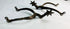 Close view of German star-rowel spurs forged in the 1500s–1600s