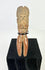 Classic Veracruz seated female terracotta figurine with vertical headdress, circa 600–900 CE