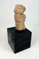 Ancient Veracruz terracotta seated female figurine, Late Classic period, Mexico