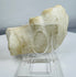 Carved marble architectural element with floral and scrolling Baroque motifs from 18th-century Italy.