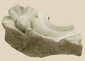 Baroque marble architectural fragment from the Church of San Domenico in Noto, Sicily, featuring carved floral ornamentation.