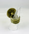 19th century European ring with ornate raised rosette and classic tapered band.