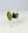 Victorian silver ring with raised floral rosette and intricate beaded edging.