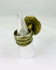 Antique Victorian jewelry piece with floral rosette and silver-toned finish.
