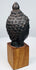 18th–19th century Thai or Burmese Buddha head with intricately modeled curls and dark patina