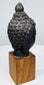 18th–19th century Thai or Burmese Buddha head with intricately modeled curls and dark patina