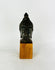 Authentic Southeast Asian bronze Buddha head 18th–19th century CE with serene expression and aged patina