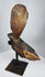 Tribal Southeast Asian wooden guardian figure fragment with traces of original pigment
