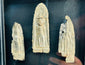 Cambodian or Thai Buddhist votive plaques with intricate engraved details