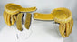 Spanish-American War era U.S. Navy dress epaulettes with gilt eagle buttons and original case