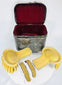 Antique naval uniform shoulder boards with bullion drops and retailer marking from London