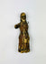 Spanish Colonial carved wooden santo sculpture with remnants of original polychrome paint, 17th century