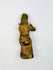 Antique Spanish Colonial religious wood sculpture from Latin America with traces of painted decoration