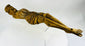 Antique Spanish Colonial corpus figure with expressive sculpted features, historical patina, and church-use character
