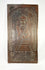 Hand-carved wooden devotional panel of a mitered bishop saint with foliate border, Central Europe, c.1780–1830