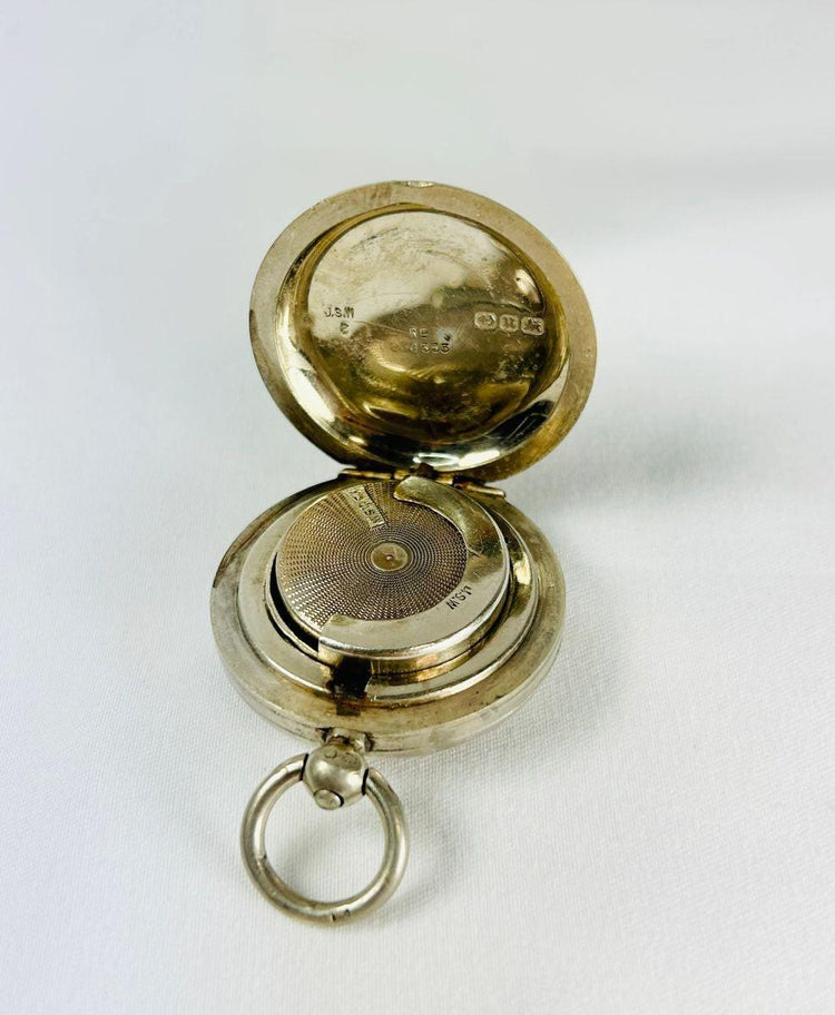 Elegant 19th-century sterling silver sovereign holder, Victorian-era craftsmanship and design