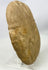 Antique-style carved stone warrior head with bearded facial form