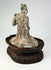 Tang Dynasty terracotta female court musician figure with pan flute and pigments