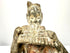 Close-up detail of terracotta court musician head and pan flute