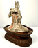 Tang Dynasty terracotta court musician statue with pan flute and pigment traces