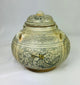 Southeast Asian Sawankhalok bowl, 14th–16th century CE, dark underglaze decoration, birds and floral motifs