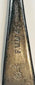 Close-up of WWII German spoon handle with Rostfrei marking and Nazi eagle stamp dated 1941