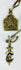 Antique Tibetan protective talismans with sacred imagery and leather cords