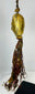 Qing Dynasty Tibetan gilt bronze guardian mask pendant