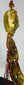 Himalayan Buddhist hanging ornament with tassels and bronze mask