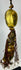 Antique Himalayan ritual hanging with bronze mask and silk elements