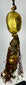 Antique Himalayan ritual hanging with bronze mask and silk elements