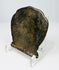 Antique Himalayan bronze plaque depicting seated bodhisattva