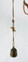 Antique Indian steelyard balance scale with forged iron beam and bronze pan