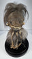 Vintage tsantsa-style anthropological curiosity made from animal hide and horse hair, inspired by Jivaroan ritual traditions.
