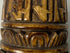 Antique Tibetan ritual object carved from human bone with Buddhist figures and sacred inscriptions