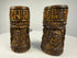 Historic Tibetan ritual prayer wheel made from human thigh bone with intricate Buddhist carvings