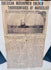 Original USS Massachusetts sailor hatband preserved with period naval documents and memorabilia