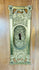 Antique door hardware board with cast brass components and original key