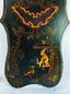 Antique Chinoiserie panels with floral motifs and lacquered wood finish