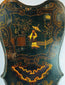 19th-century shaped Chinoiserie wood panels with decorative scenes
