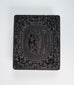 Early American daguerreotype portrait with gilt brass mat and velvet-lined Union case