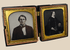 Victorian husband and wife daguerreotype photographs in original Union case, circa 1855–1865