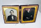 Mid-19th century daguerreotype portraits of a married couple in original presentation case