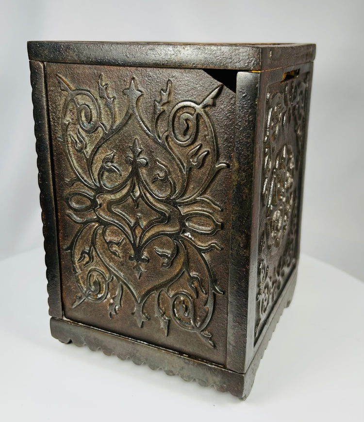 Antique Libertas Safe still bank with patina and functional door compartment