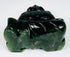 Underside view of vintage Chinese hardstone Budai carving showing natural stone and carving marks