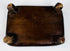 Underside of fitted four-footed hardwood stand for Chinese carved Laughing Buddha sculpture