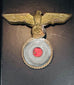 Close-up of WWII Kriegsmarine eagle and black-white-red national cockade